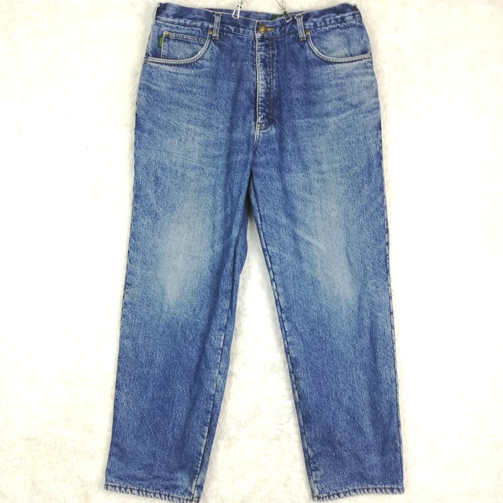 Cabela's Mens Jeans Fleece Lined‎ Straight Leg Blue Denim Medium Thermal 38x32